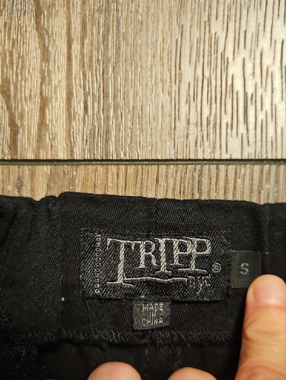 Tripp NYC Lace-Trim Black Brocade Corset Top - Picture 3 of 3